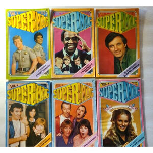 SuperMag Magazine Lot Of 6 Vintage 1980 Retro Pop Culture All Have Mini Posters